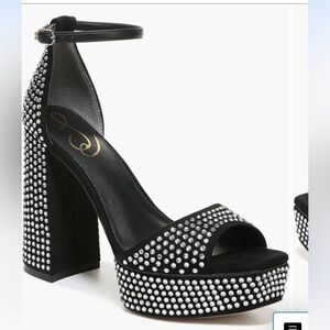 Sam Edelman Nellie Glitz Heels in Blacksue